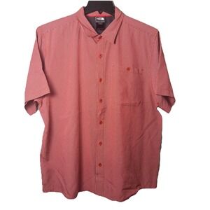 The North Face Shirt Mens XL short sleeve button up RED